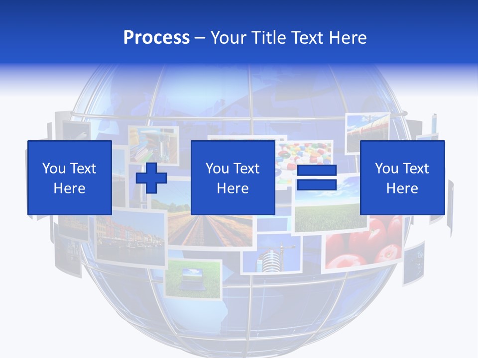 Isolated Earth Television PowerPoint Template