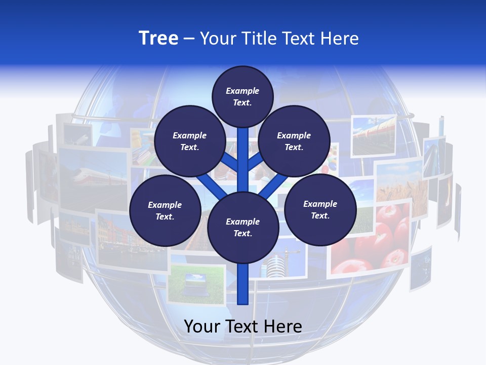 Isolated Earth Television PowerPoint Template