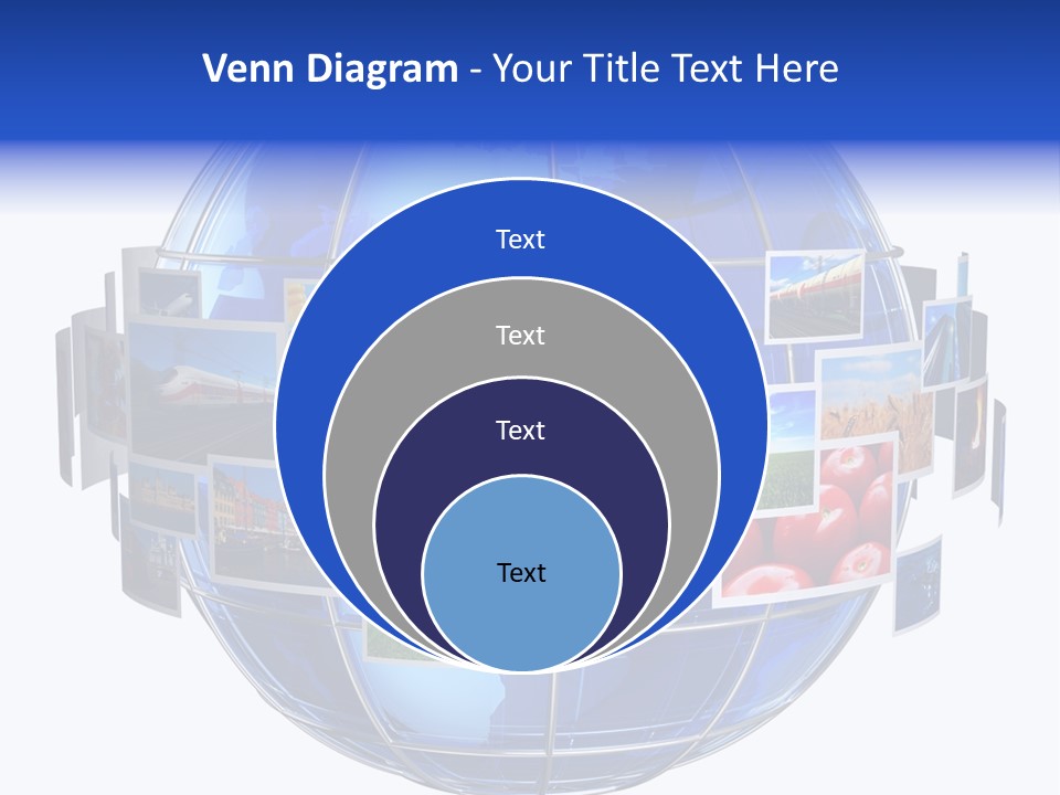 Isolated Earth Television PowerPoint Template