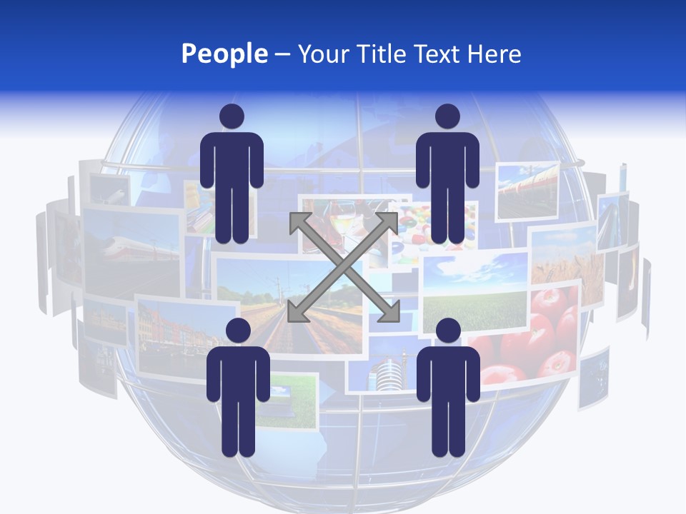 Isolated Earth Television PowerPoint Template