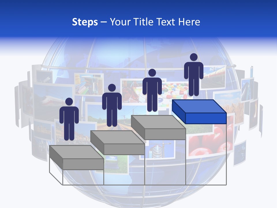 Isolated Earth Television PowerPoint Template