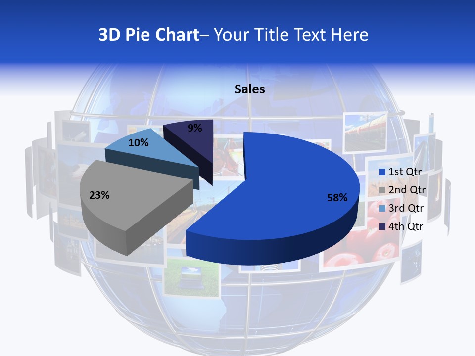 Isolated Earth Television PowerPoint Template