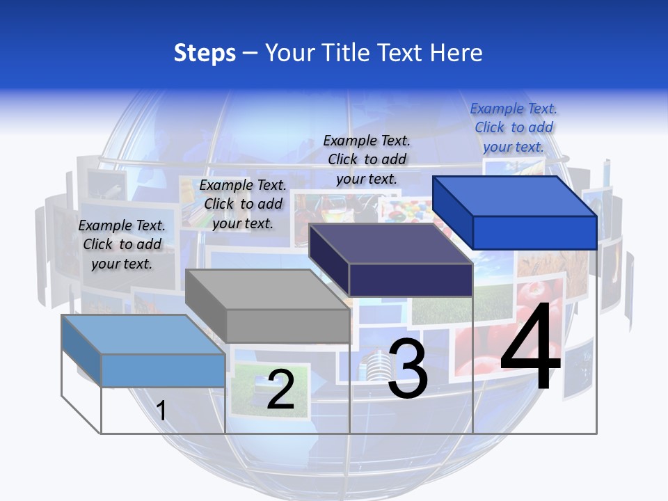 Isolated Earth Television PowerPoint Template