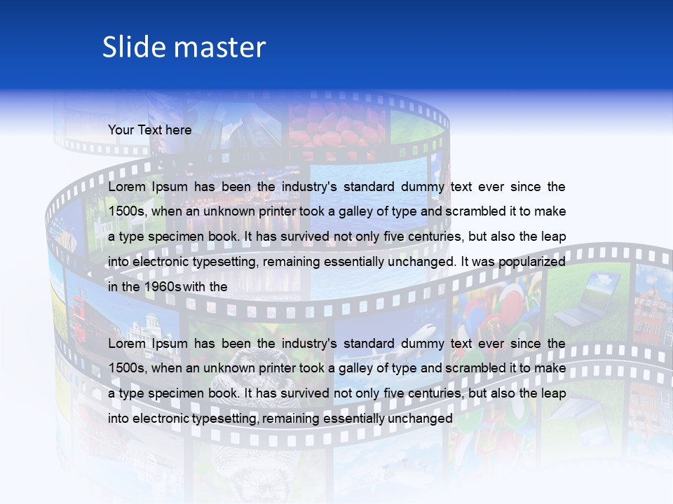 Media Pictures Display PowerPoint Template