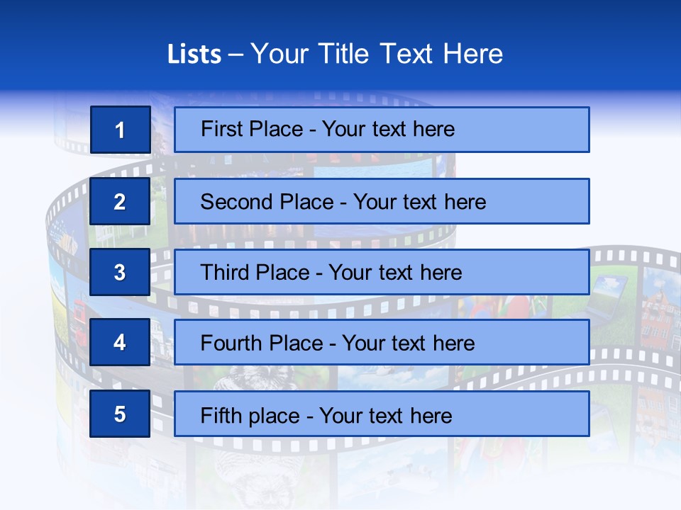 Media Pictures Display PowerPoint Template