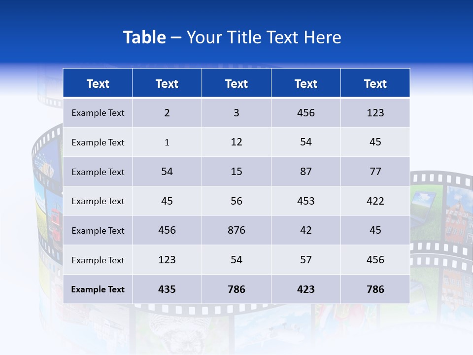 Media Pictures Display PowerPoint Template