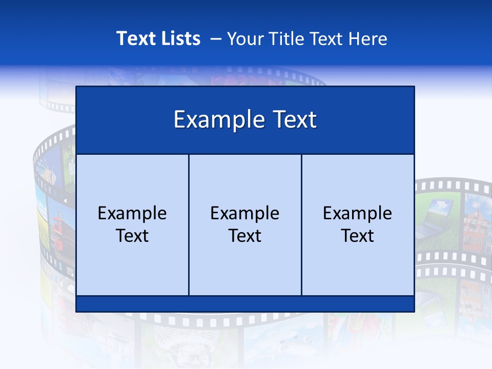 Media Pictures Display PowerPoint Template