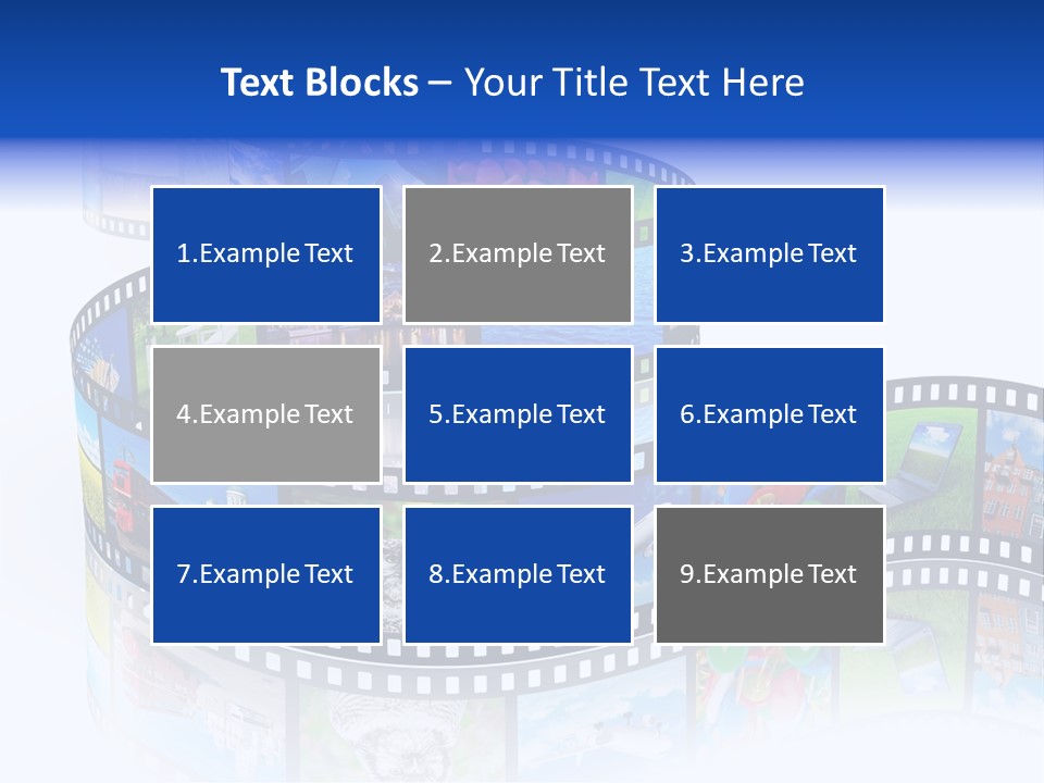 Media Pictures Display PowerPoint Template