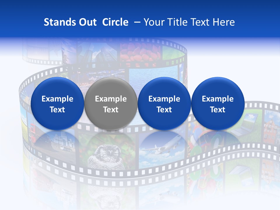 Media Pictures Display PowerPoint Template