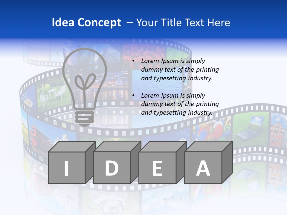 Media Pictures Display PowerPoint Template