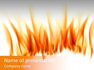 Feuer Flamme Freudenfuer PowerPoint Template