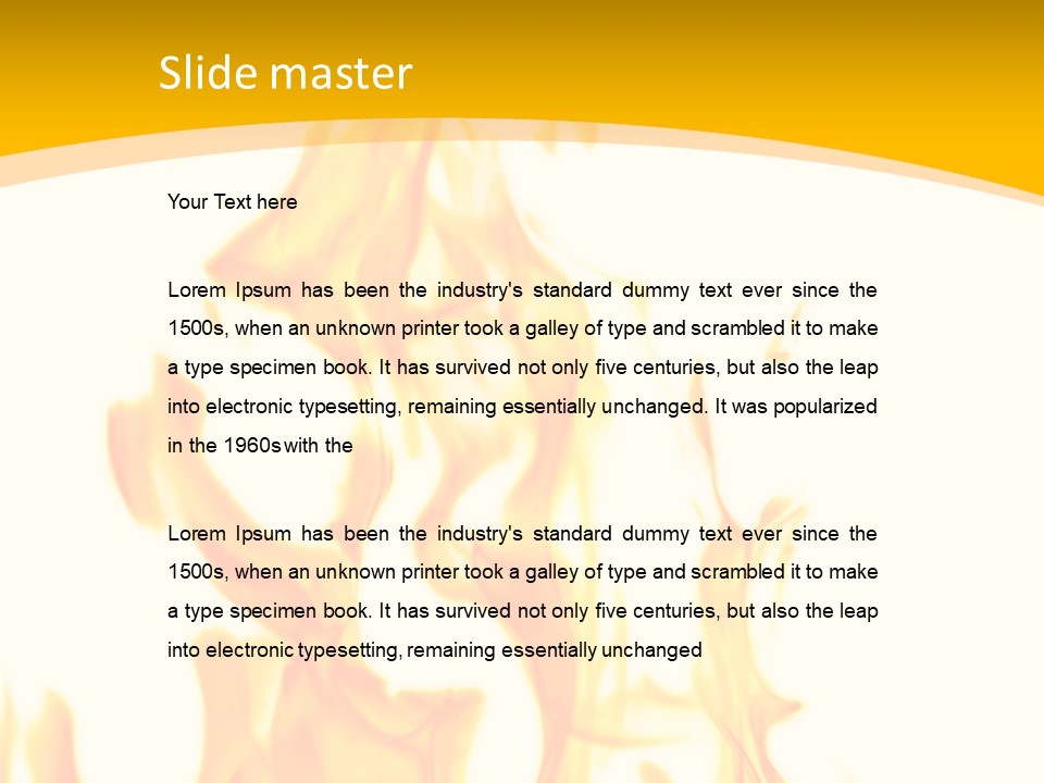 Yellow Color Art PowerPoint Template