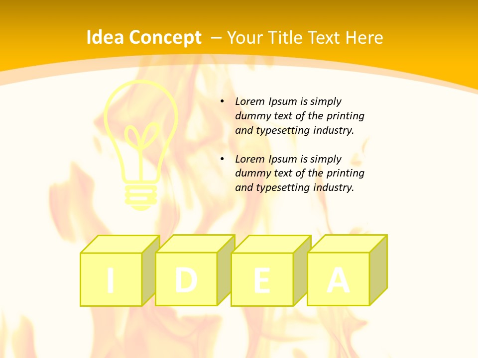 Yellow Color Art PowerPoint Template