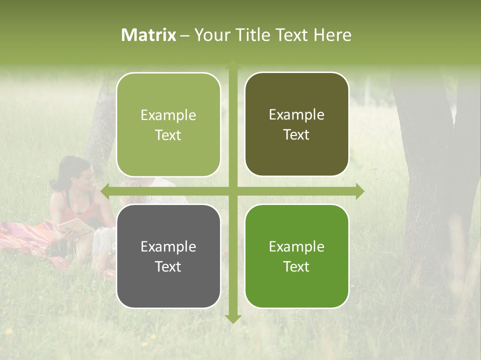 Happy Outside Male PowerPoint Template