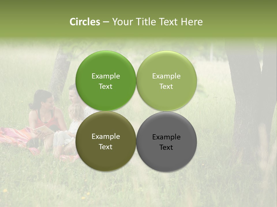 Happy Outside Male PowerPoint Template