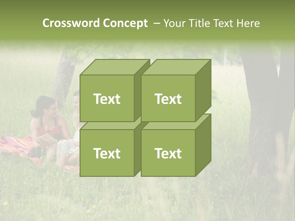 Happy Outside Male PowerPoint Template