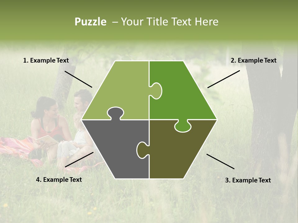 Happy Outside Male PowerPoint Template