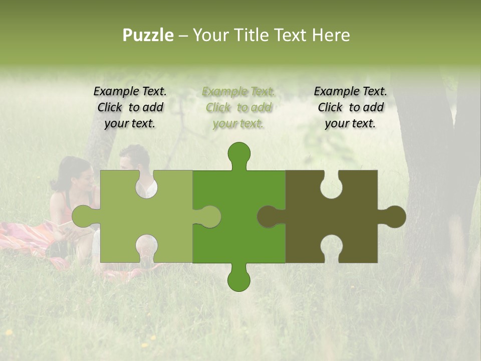 Happy Outside Male PowerPoint Template