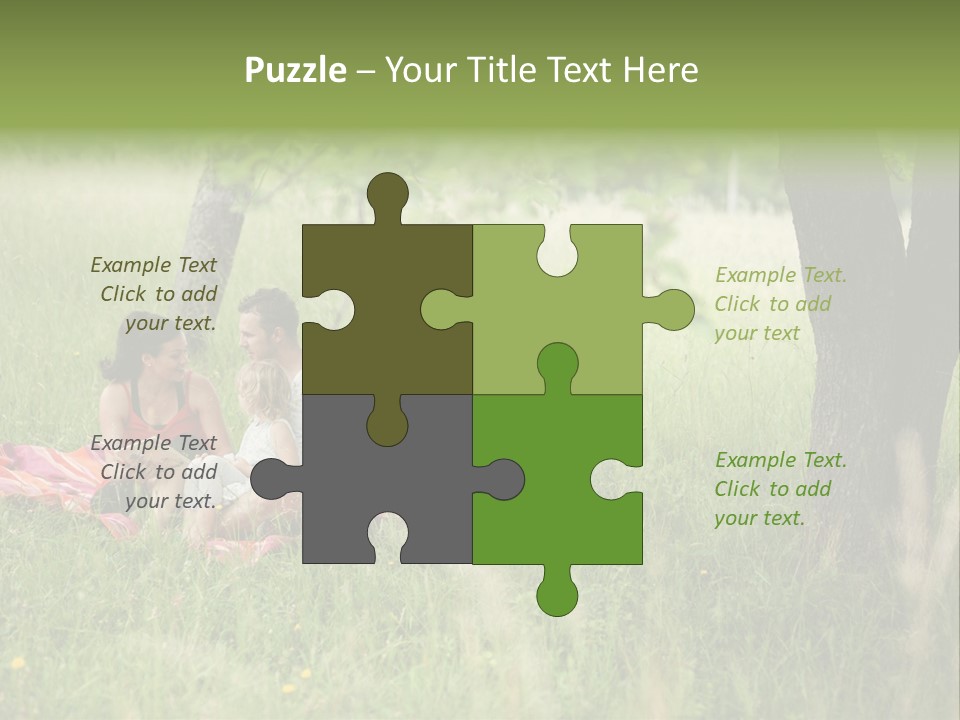 Happy Outside Male PowerPoint Template