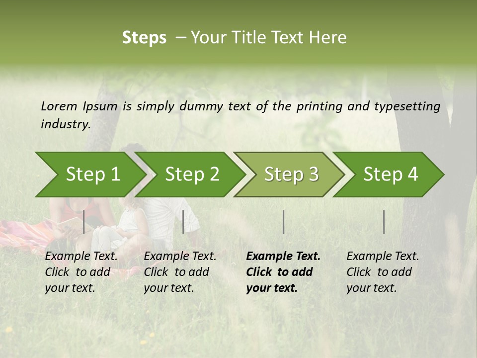 Happy Outside Male PowerPoint Template