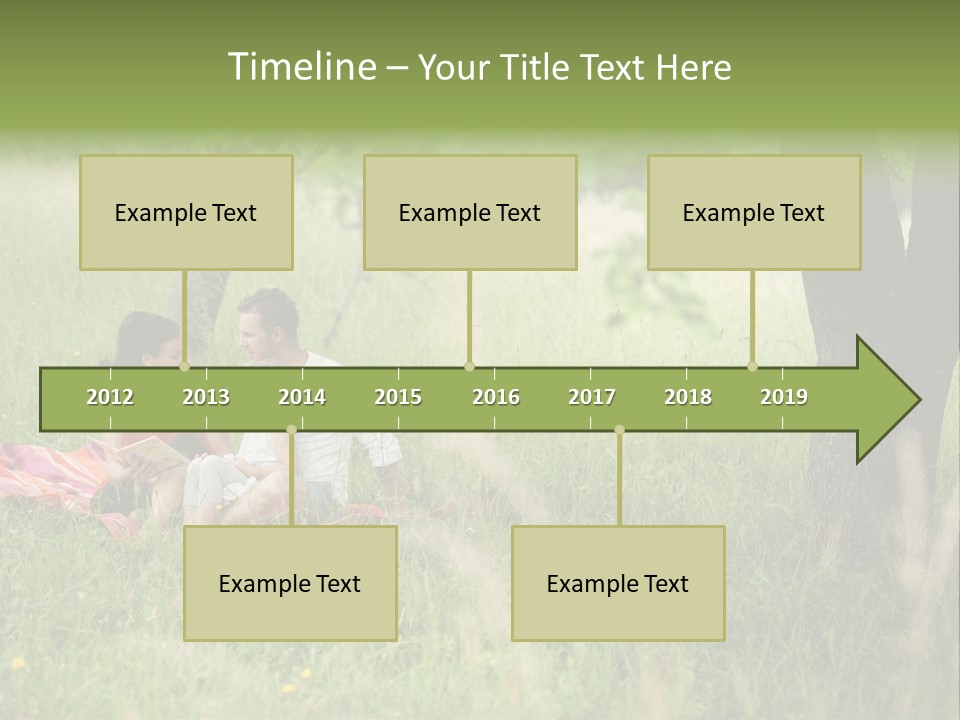 Happy Outside Male PowerPoint Template