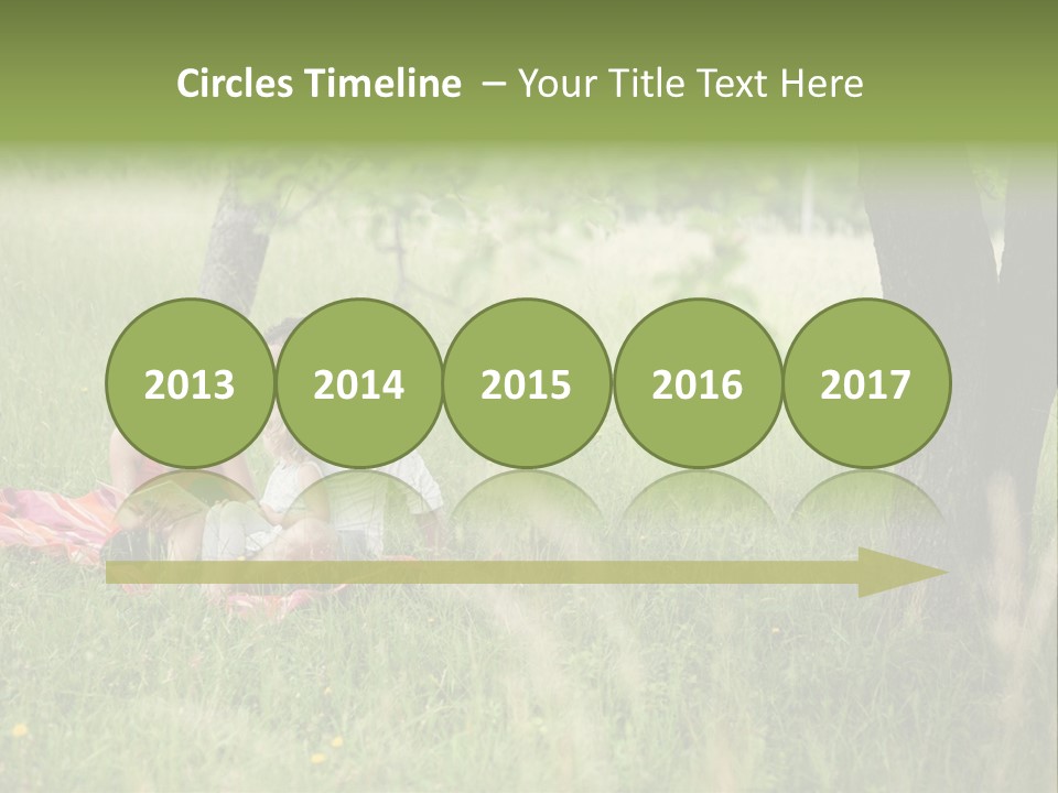 Happy Outside Male PowerPoint Template