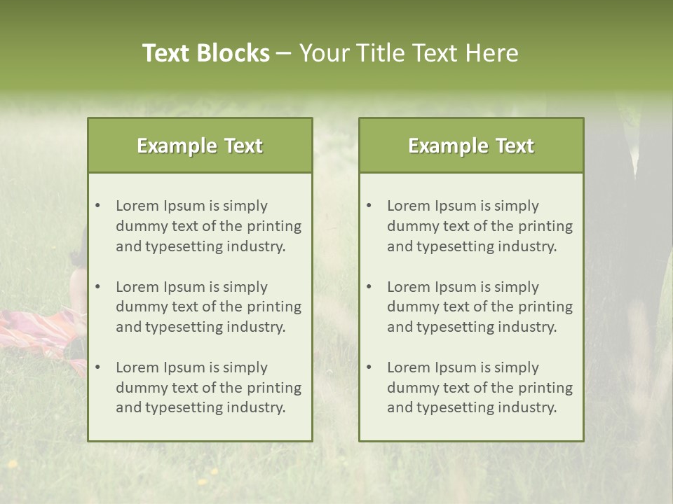 Happy Outside Male PowerPoint Template