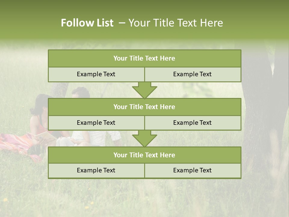 Happy Outside Male PowerPoint Template