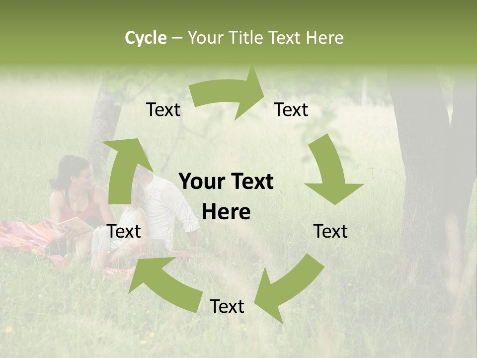 Happy Outside Male PowerPoint Template