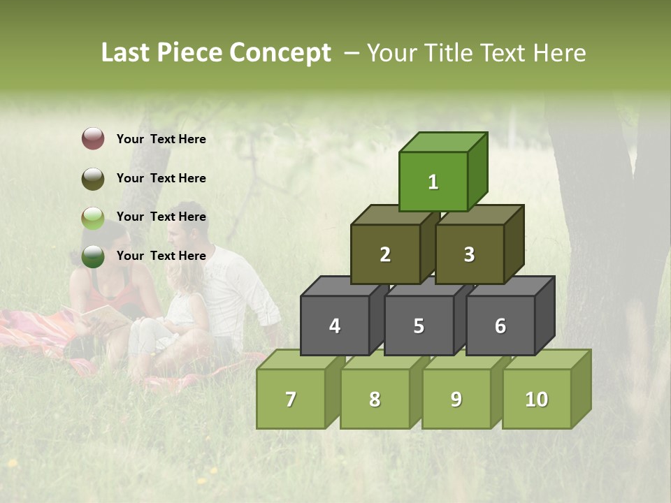 Happy Outside Male PowerPoint Template