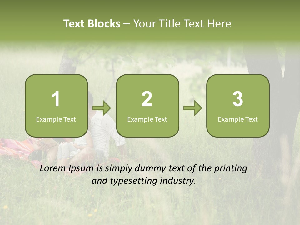 Happy Outside Male PowerPoint Template