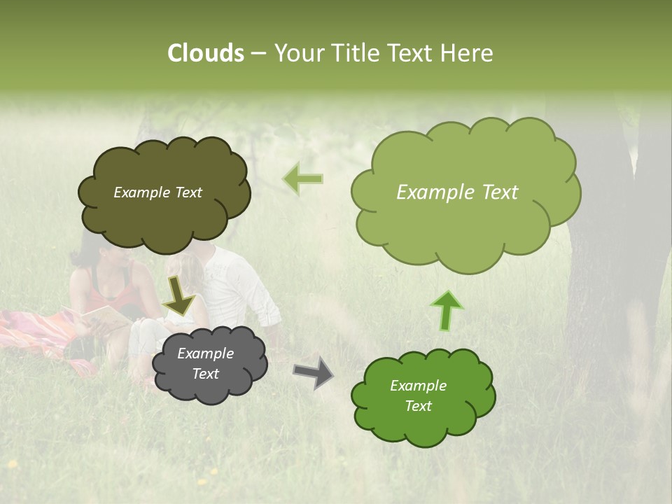 Happy Outside Male PowerPoint Template