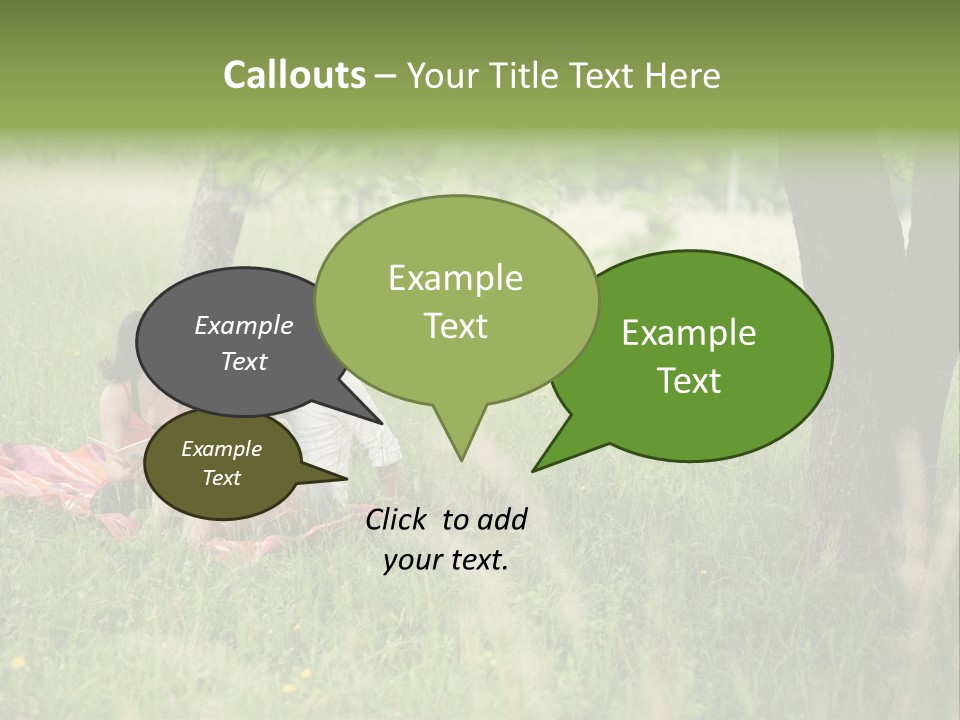 Happy Outside Male PowerPoint Template