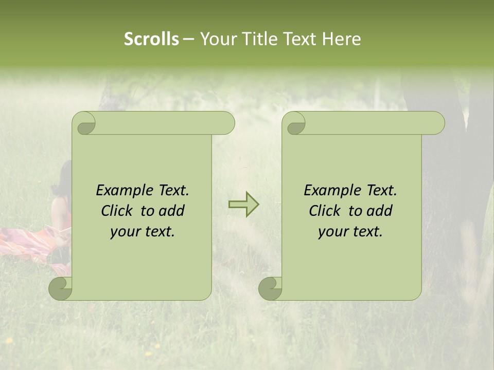Happy Outside Male PowerPoint Template