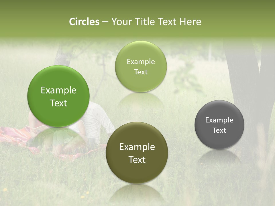 Happy Outside Male PowerPoint Template