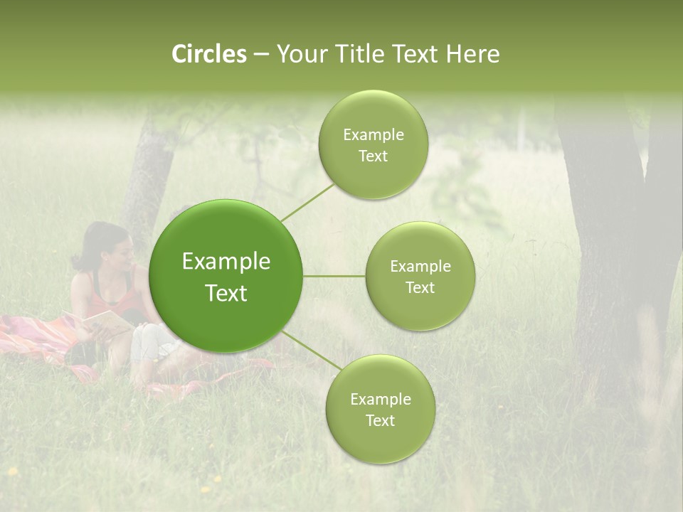 Happy Outside Male PowerPoint Template