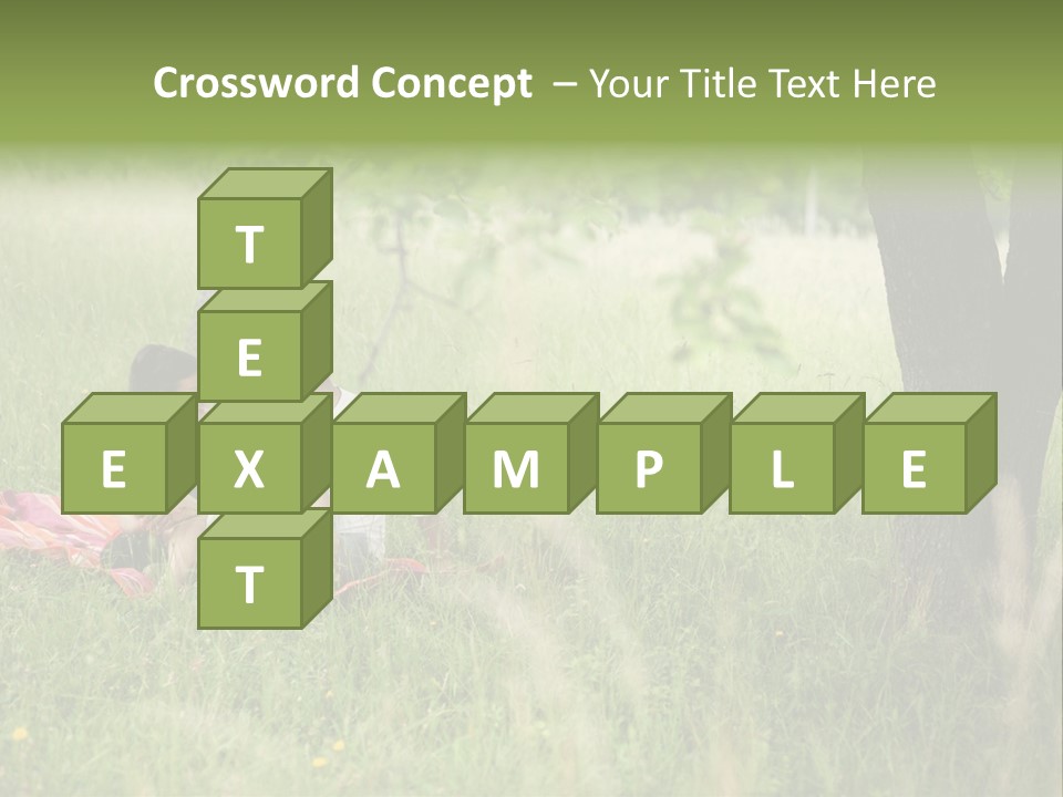 Happy Outside Male PowerPoint Template