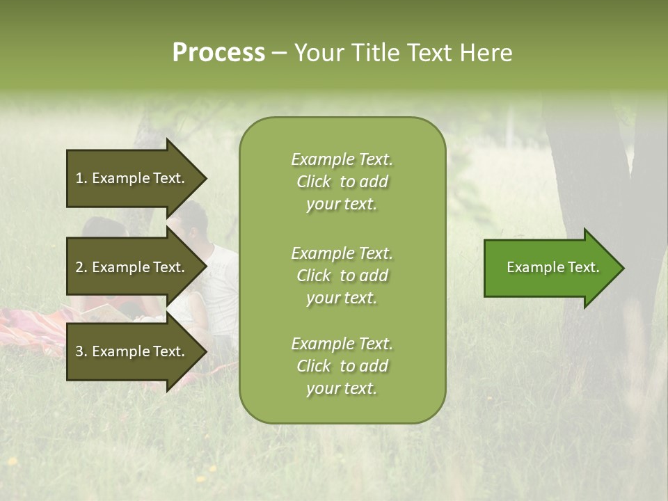 Happy Outside Male PowerPoint Template