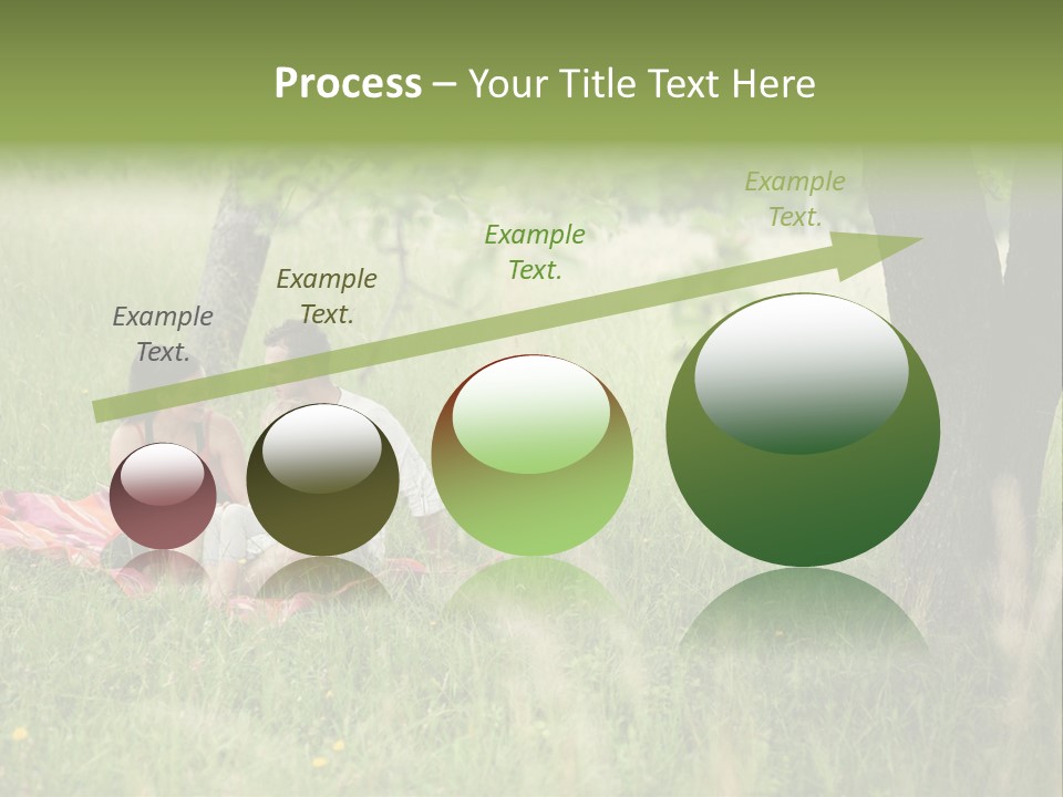 Happy Outside Male PowerPoint Template