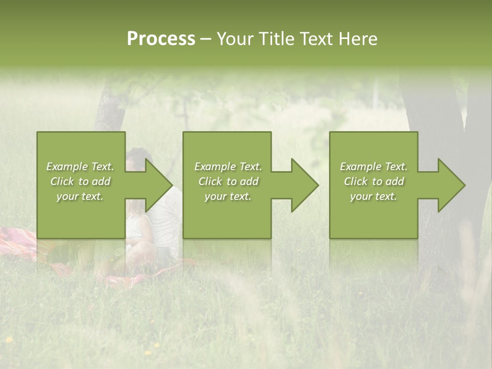 Happy Outside Male PowerPoint Template