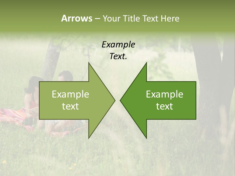 Happy Outside Male PowerPoint Template