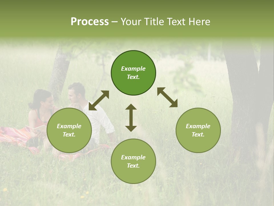Happy Outside Male PowerPoint Template