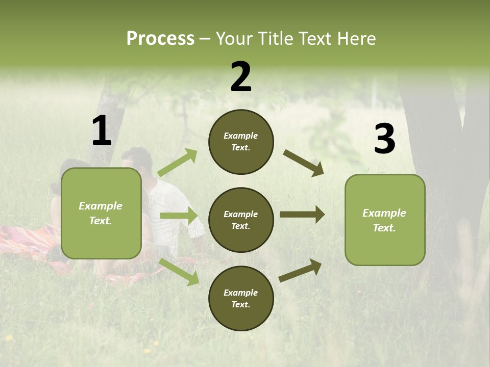 Happy Outside Male PowerPoint Template