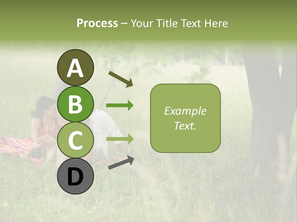 Happy Outside Male PowerPoint Template