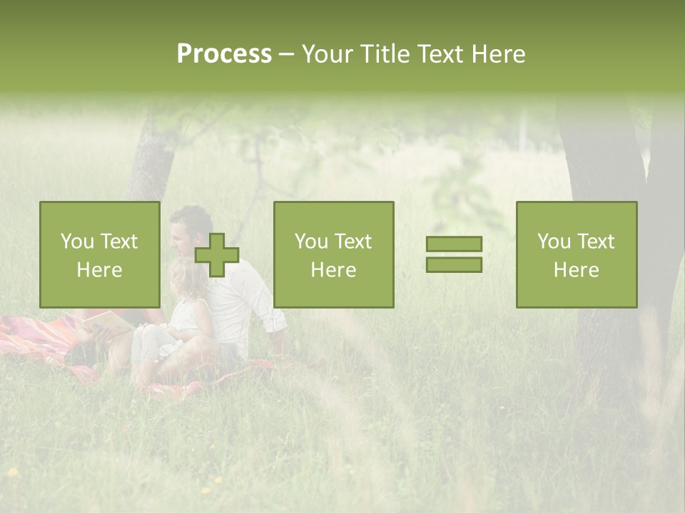 Happy Outside Male PowerPoint Template