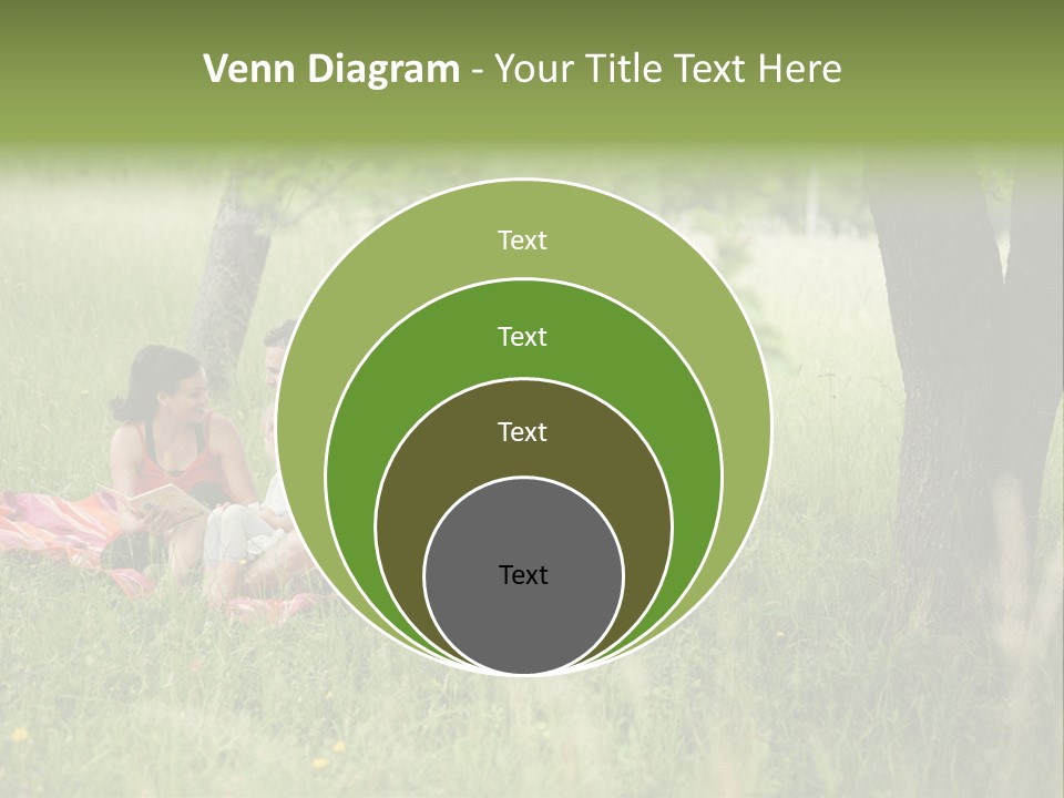 Happy Outside Male PowerPoint Template