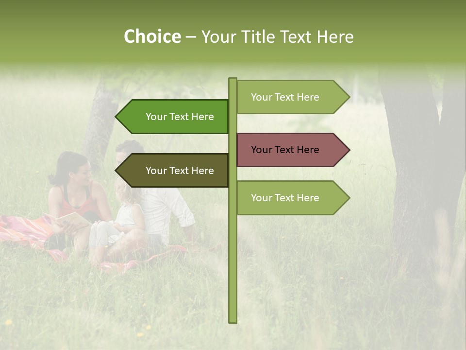 Happy Outside Male PowerPoint Template