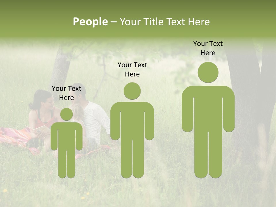 Happy Outside Male PowerPoint Template