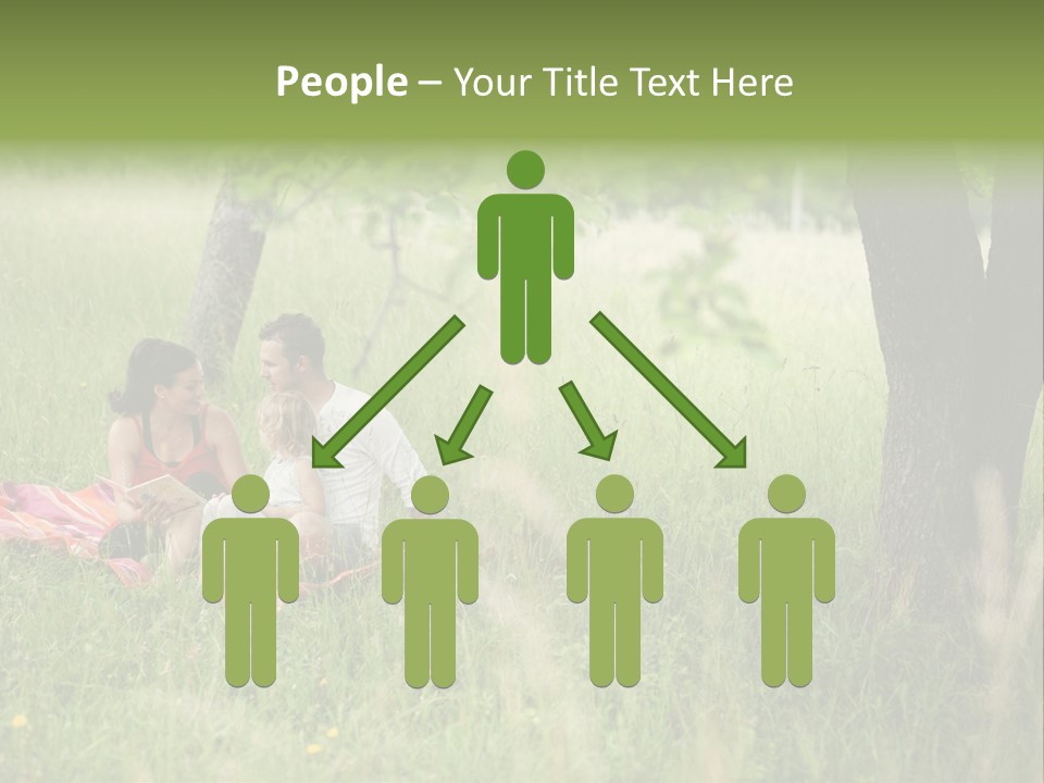 Happy Outside Male PowerPoint Template