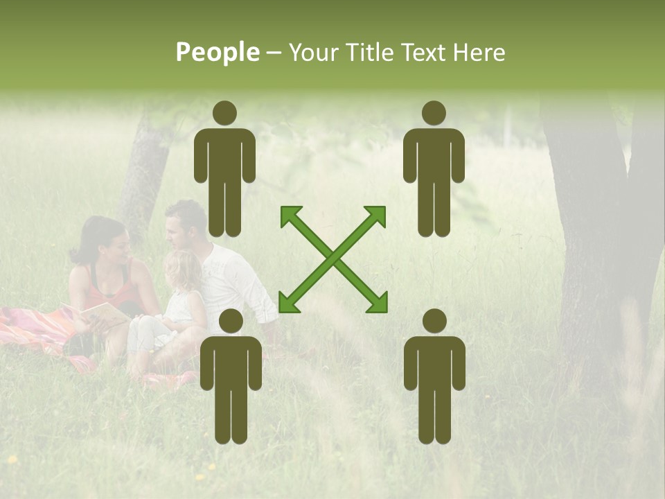 Happy Outside Male PowerPoint Template